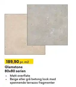 Right Price Tiles Glamstone 80x80 serien, NOK 189.9 tilbud