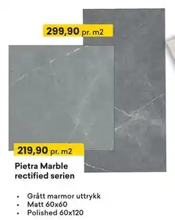 Right Price Tiles Pietra Marble rectified serien tilbud