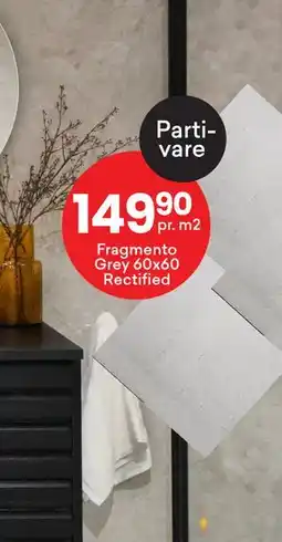 Right Price Tiles Fragmento Grey 60x60, NOK 149.9 tilbud