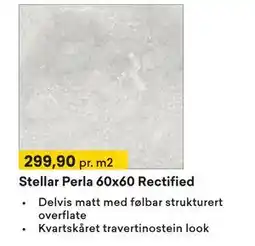 Right Price Tiles Stellar Perla 60x60 Rectified, NOK 299.9 tilbud