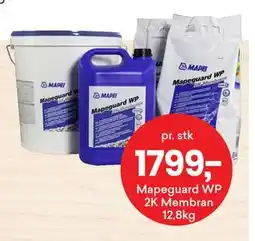 Right Price Tiles Mapeguard WP 2K Membran 12,8kg, NOK 1799 tilbud