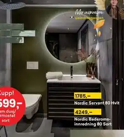 Right Price Tiles Nordic Baderomsinnredning 80 Sort, NOK 4249 tilbud