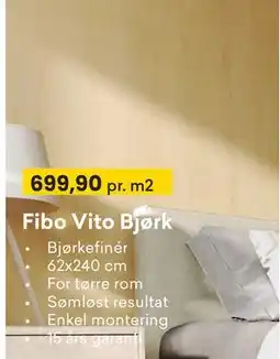 Right Price Tiles Fibo Vito Bjørk, NOK 699.9 tilbud