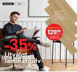 Right Price Tiles Roosen Eik Vanilje 8 mm, NOK 129.9 tilbud
