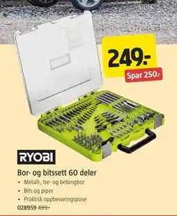 Jula Bor- og bitssett 60 deler, NOK 249 tilbud