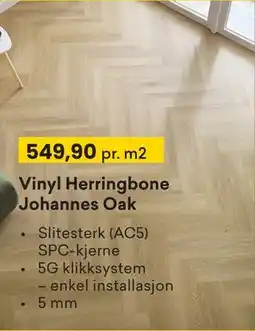 Right Price Tiles Vinyl Herringbone Johannes Oak, NOK 549.9 tilbud