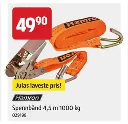 Jula Spennbånd 4,5 m 1000 kg, NOK 49.9 tilbud