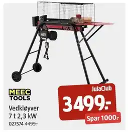 Jula Vedkløyver 7 t 2,3 kW, Medlemspris tilbud