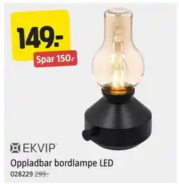 Jula Oppladbar bordlampe LED, NOK 149 tilbud