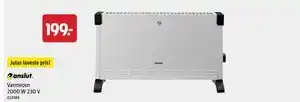 Jula Varmeovn 2000 W 230 V, NOK 199 tilbud