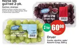 Spar Druer, NOK 60 tilbud