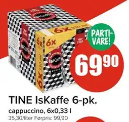 Spar TINE IsKaffe 6-pk., NOK 69.9 tilbud