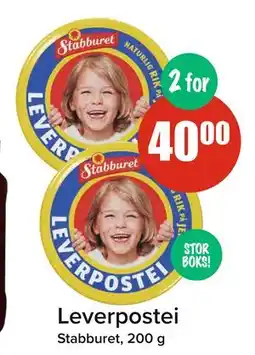 Spar Leverpostei, NOK 40 tilbud
