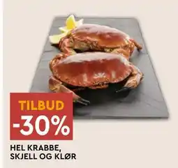 Coop Mega HEL KRABBE, SKJELL OG KLØR tilbud
