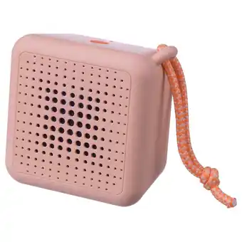 IKEA Vappeby Bærbar bluetooth-høytaler, vanntett/rosa tilbud