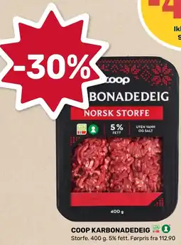 Coop Marked COOP KARBONADEDEIG tilbud