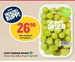 Coop Marked COOP GRØNNE DRUER tilbud