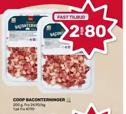 Coop Marked Coop baconterninger nyt tilbud