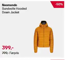 XXL Sport Neomondo Sundvolle Hooded Down Jacket tilbud