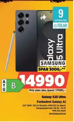 POWER SAMSUNG Galaxy S25 Ultra Forbedret Galaxy Al tilbud