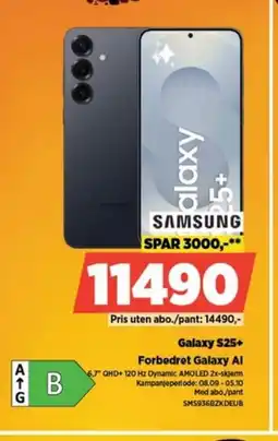 POWER SAMSUNG Galaxy S25+ Forbedret Galaxy Al tilbud