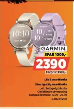 POWER GARMIN. Lily 2 smartklokke Liten og stilig smartklokke tilbud