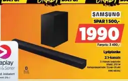 POWER SAMSUNG Lydplanke 2.1-kanals tilbud