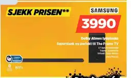 POWER Samsung dolby atmos lydplanke Superslank og perfekt til The Frame TV tilbud