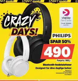 POWER Philips bluetooth-hodetelefoner Designet for dine daglige behov tilbud