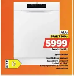 POWER AEG Oppvaskmaskin SatelliteClean spylearm tilbud