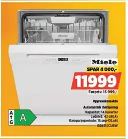 POWER Miele Oppvaskmaskin Automatisk døråpning tilbud