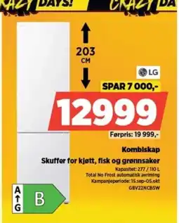 POWER LG Kombiskap Skuffer for kjøtt, fisk og grønnsaker tilbud