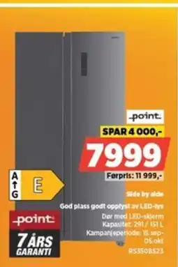 POWER Point side by side God plass godt opplyst av LED-tys tilbud