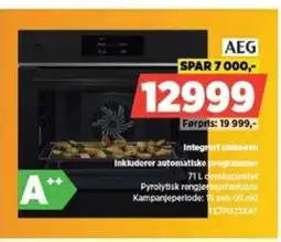 POWER AEG Integrert stekeovn Inkluderer automatiske programmer tilbud