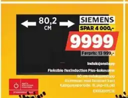 POWER SIEMENS Induksjonstopp Fleksible flexInduction Plus-kokesoner tilbud