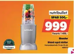 POWER Nutribullet blender bland også isbiter tilbud