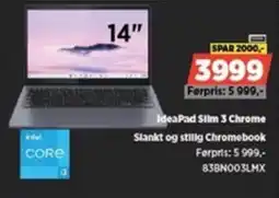 POWER IdeaPad Silm 3 Chrome Slankt og stilig Chromebook tilbud
