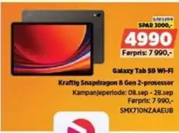 POWER Galaxy Tab 59 WI-FI Kraftig Snapdragon 8 Gen 2-prosessor tilbud