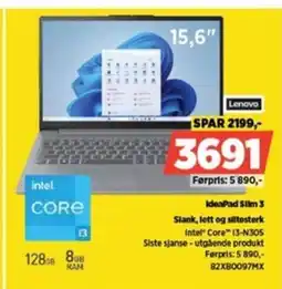 POWER Lenovo IdeaPad Silm 3 Slank, lett og slitesterk tilbud