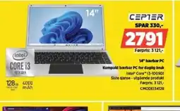POWER CEPTER 14" bærbar PC Kompakt bærbar PC for daglig bruk tilbud