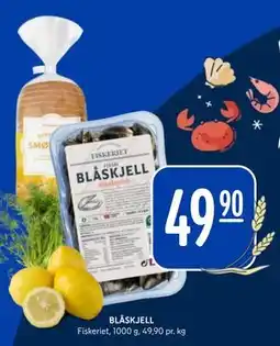 Rema 1000 BLÅSKJELL, NOK 49.9 tilbud