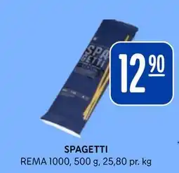 Rema 1000 SPAGETTI, NOK 12.9 tilbud