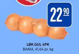 Rema 1000 LØK GUL 4PK, NOK 22.9 tilbud