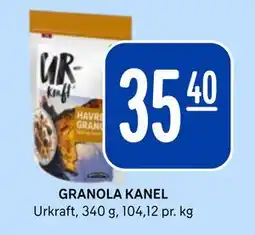 Rema 1000 GRANOLA KANEL, NOK 35.4 tilbud