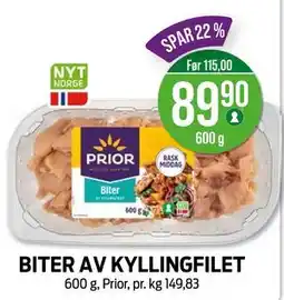 Kiwi BITER AV KYLLINGFILET, NOK 89.9 tilbud