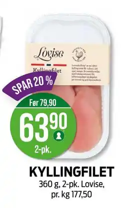 Kiwi KYLLINGFILET, NOK 63.9 tilbud
