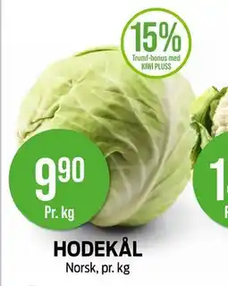 Kiwi HODEKÅL, NOK 9.9 tilbud