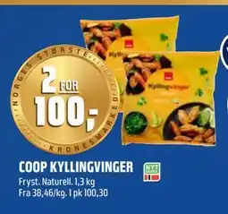 Coop Obs COOP KYLLINGVINGER, NOK 100 tilbud