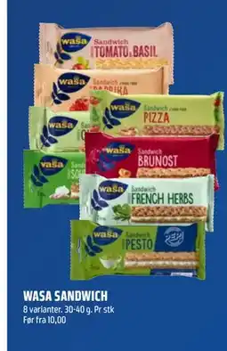 Coop Obs WASA SANDWICH, NOK 10 tilbud
