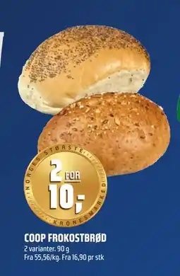 Coop Obs COOP FROKOSTBRØD, NOK 10 tilbud
